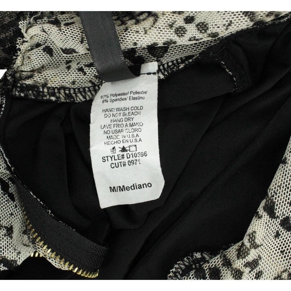 UTOWN U.S.A Women's Size Medium Rusched Animal Print Dress - Picture 5 of 10